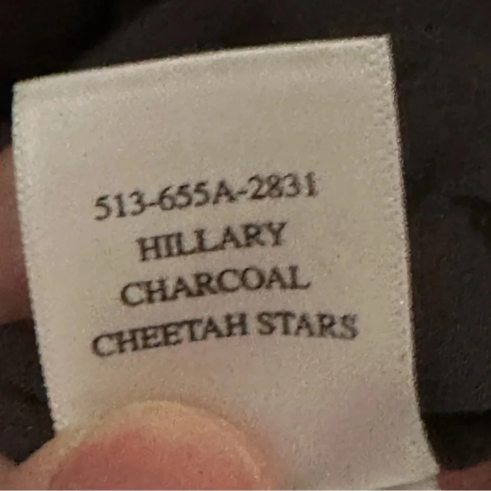 Rails Medium Hillary Charcoal Cheetah Stars Blous… - image 5